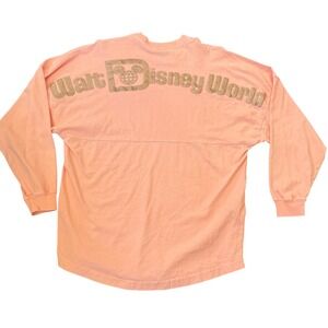 Disney Parks Spirit Jersey Walt Disney World Rose Gold‎ Long Sleeve Pullover S